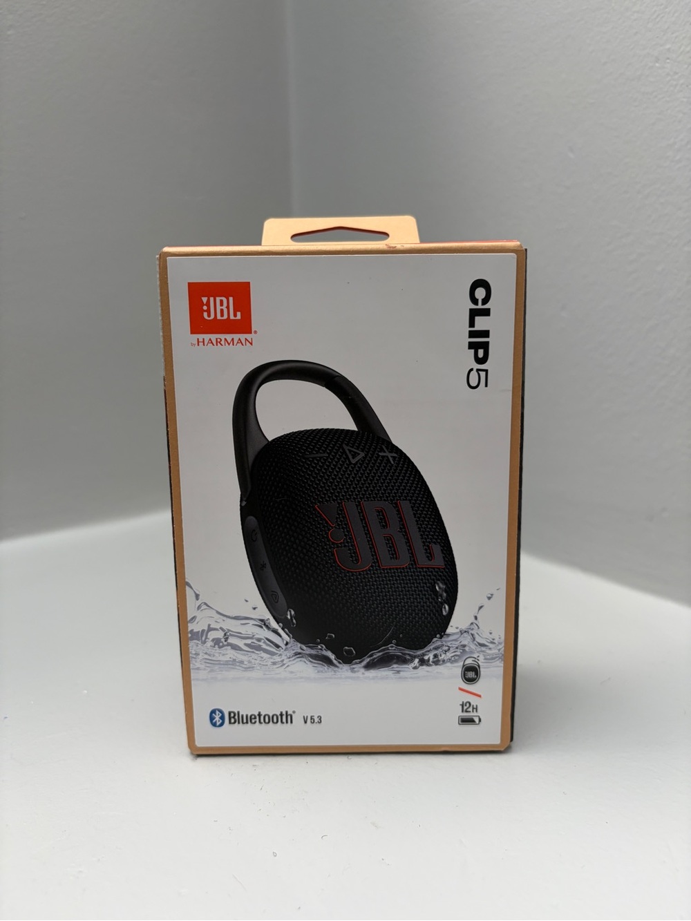 JBL Clip 5 Portable Bluetooth Speaker - Black